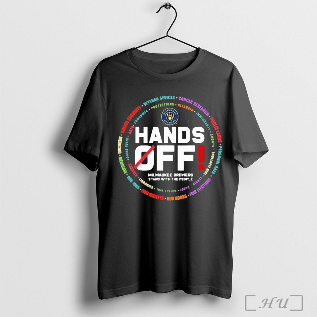 Officials Milwaukee Brewers Logo Hands Off Seattle Mariners Stand With The People T Shirt Unisex