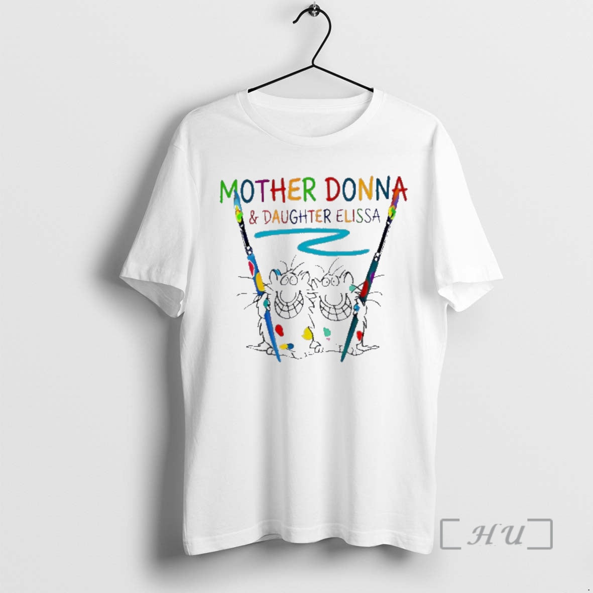 Officials Mother Donna Daughter Elissa Matching Art Cats Unisex