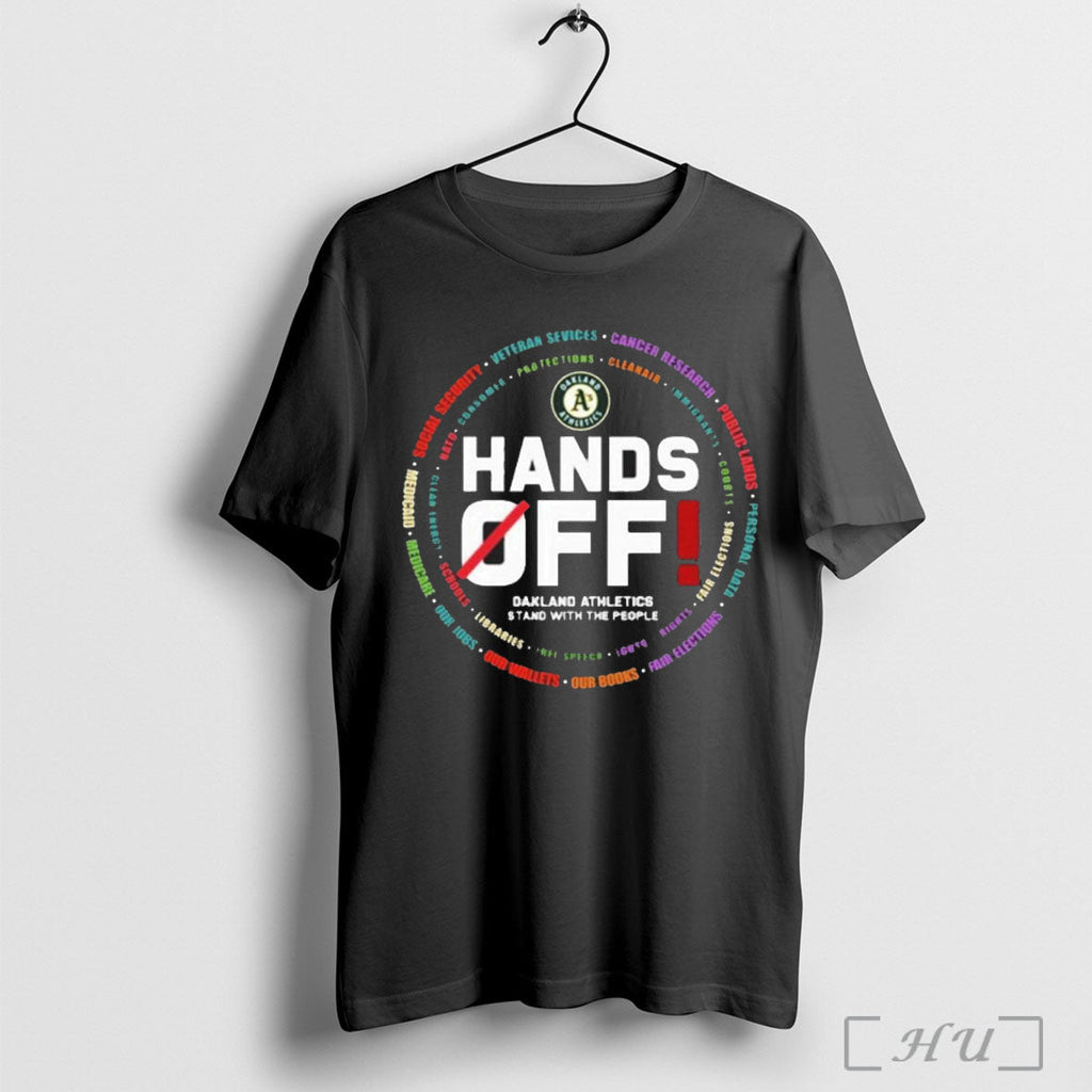 Officials Oakland Athletics Logo Hands Off Seattle Mariners Stand With The People T Shirt Unisex