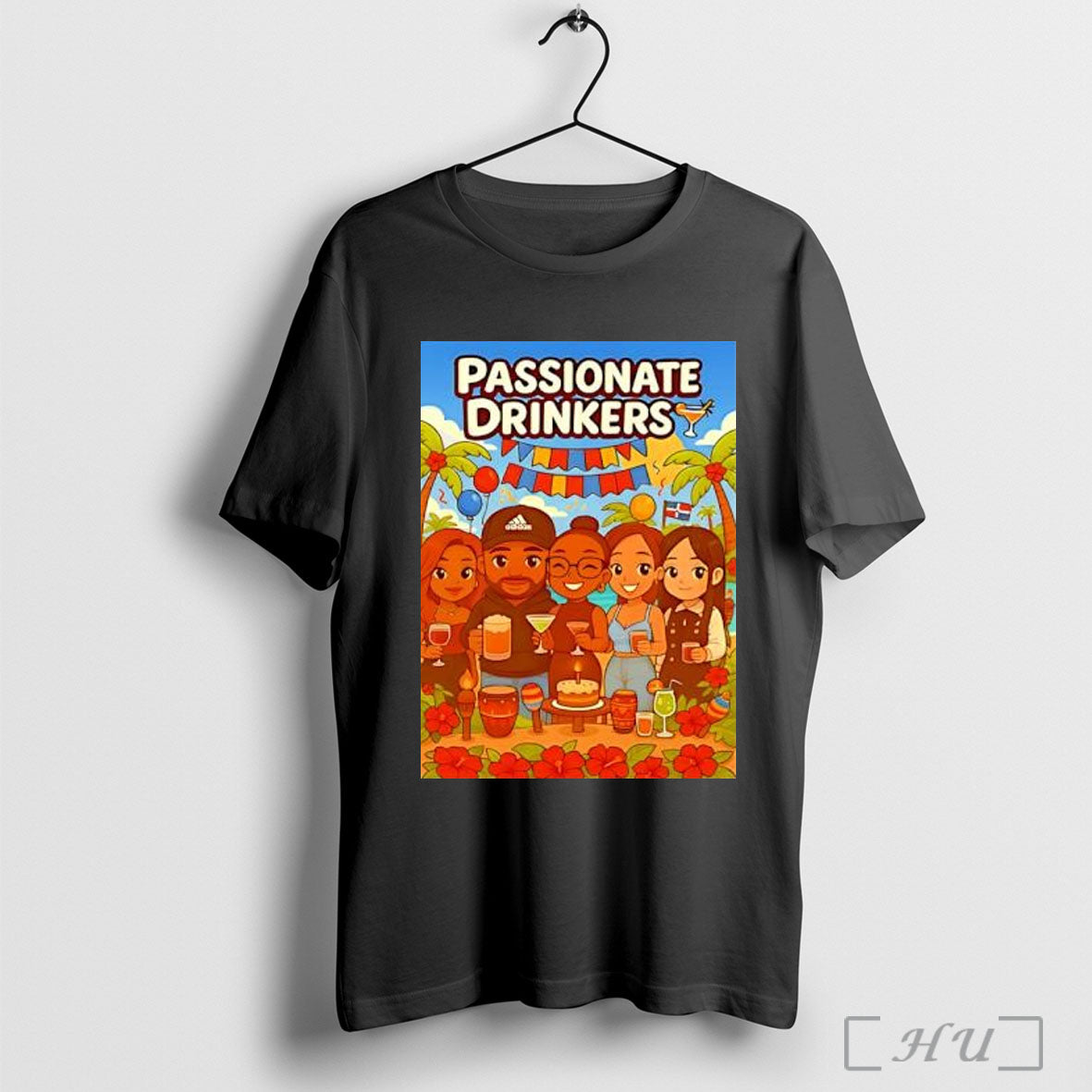 Officials Passionate Drinkers Photo Cartoon T Shirt Unisex