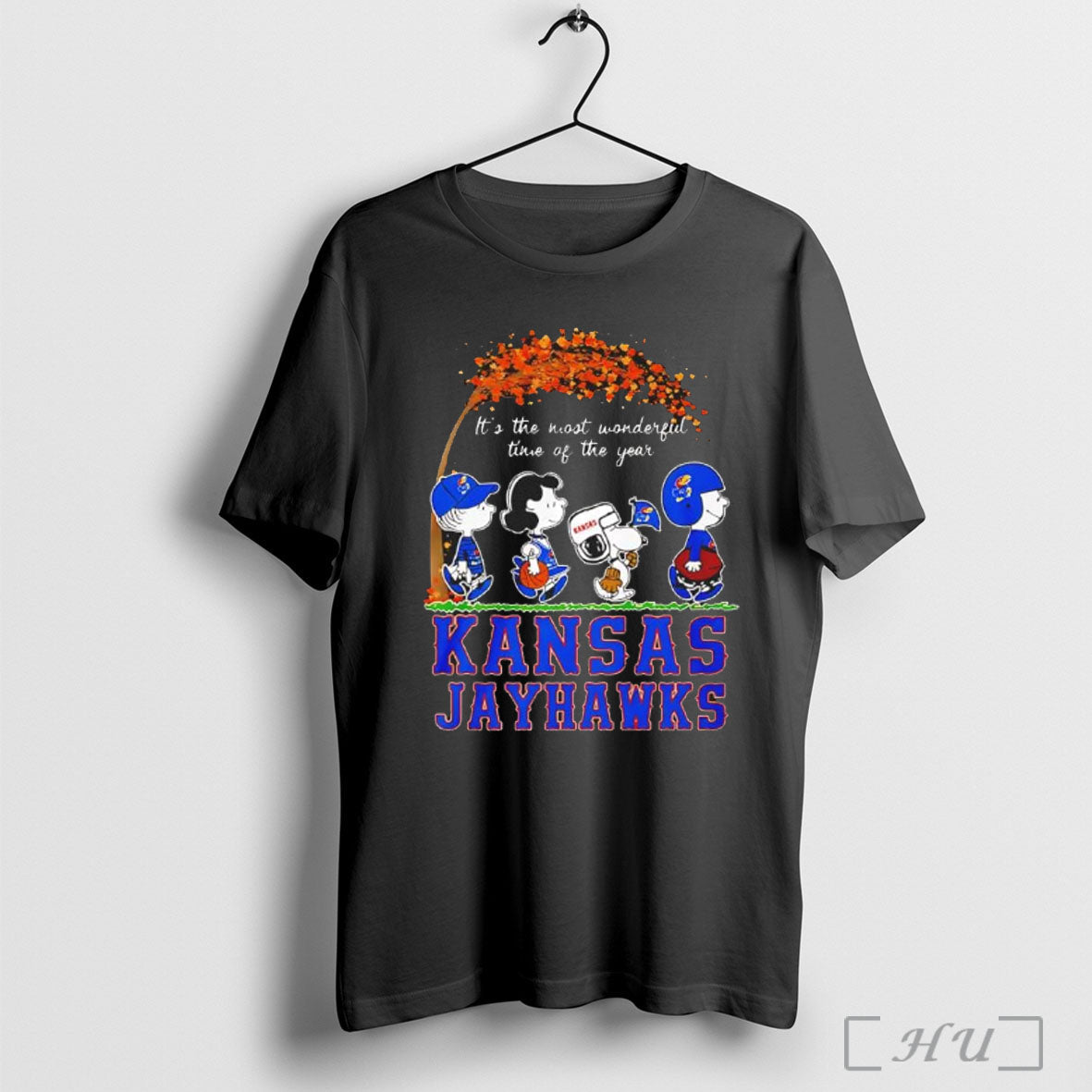 Officials Peanuts Character X Kansas Jayhawks The Most Wonderful Time Of The Year Unisex