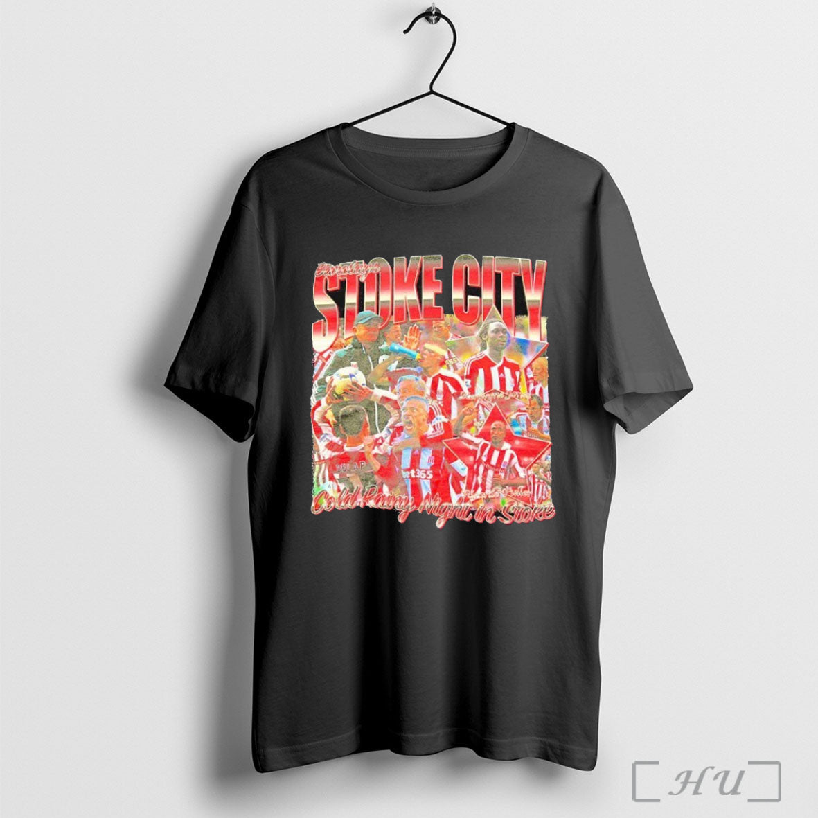 Officials Prime Barclays Stoke City Cold Rainy Night In Stoke T Shirt Unisex