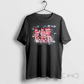 Officials Red And White Striped Silhouettes Stars Graphic Art Unisex