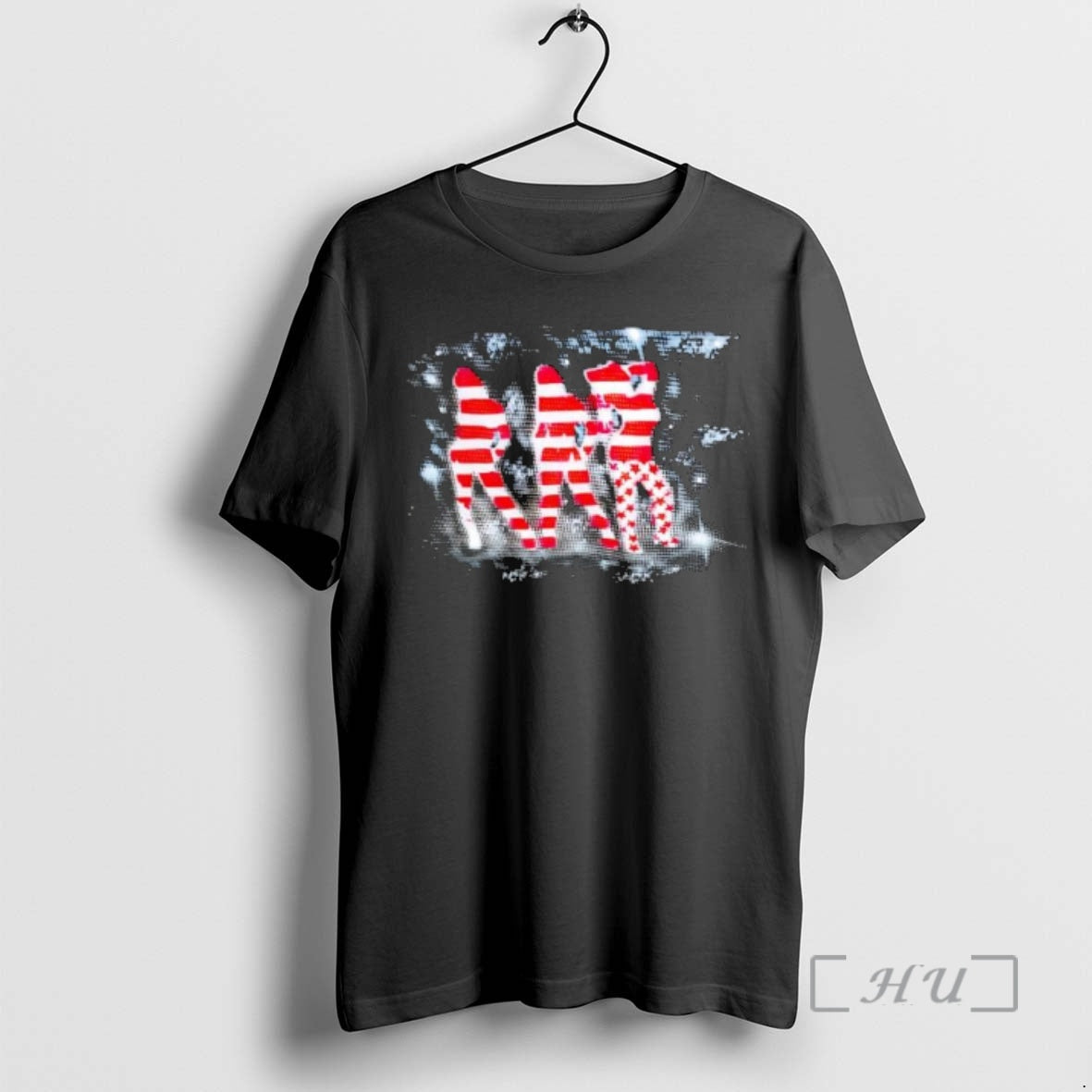 Officials Red And White Striped Silhouettes Stars Graphic Art Unisex