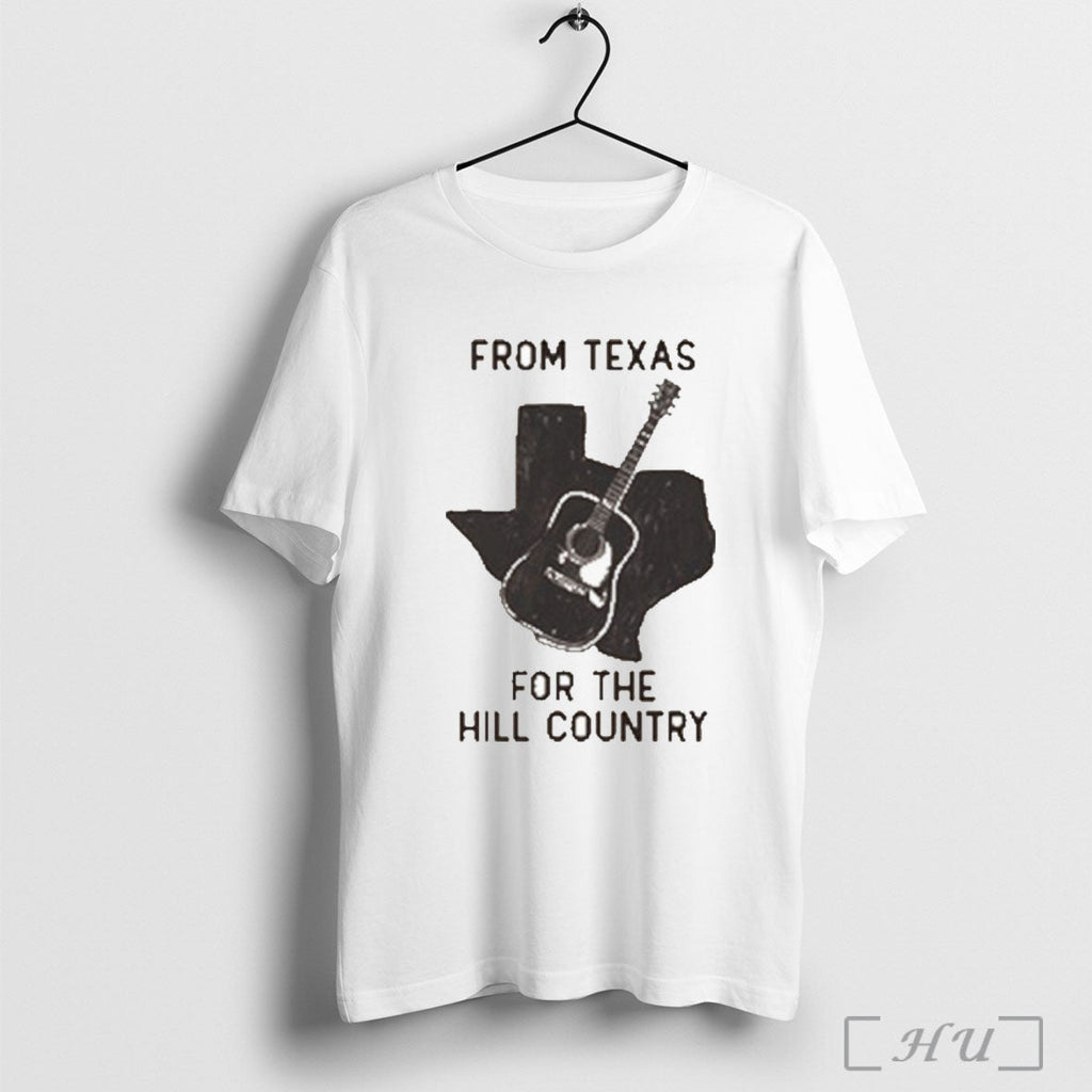 Officials Robert Earl Keen From Texas For The Hill Country Guitar Map T Shirt Unisex