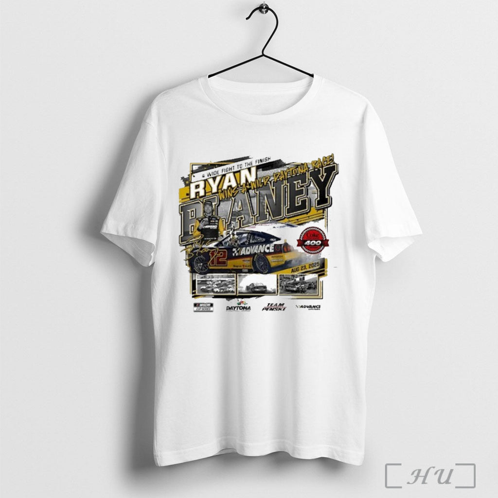 Officials Ryan Blaney 4 Wide Fight To The Finish Checkered Flag Sports 2025 Coke Zero Unisex