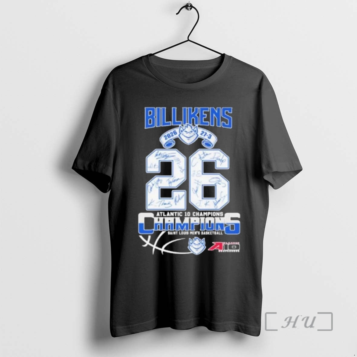 Officials Saint Louis Billikens Mens Basketball 2026 A 10 Champions 27 3 Premium T Shirts Unisex