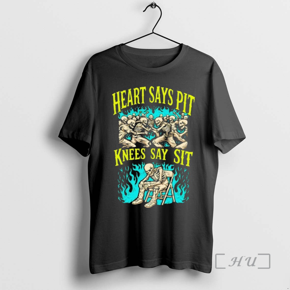 Officials Skeleton Heart Says Pit Knees Say Sit Vintage Unisex