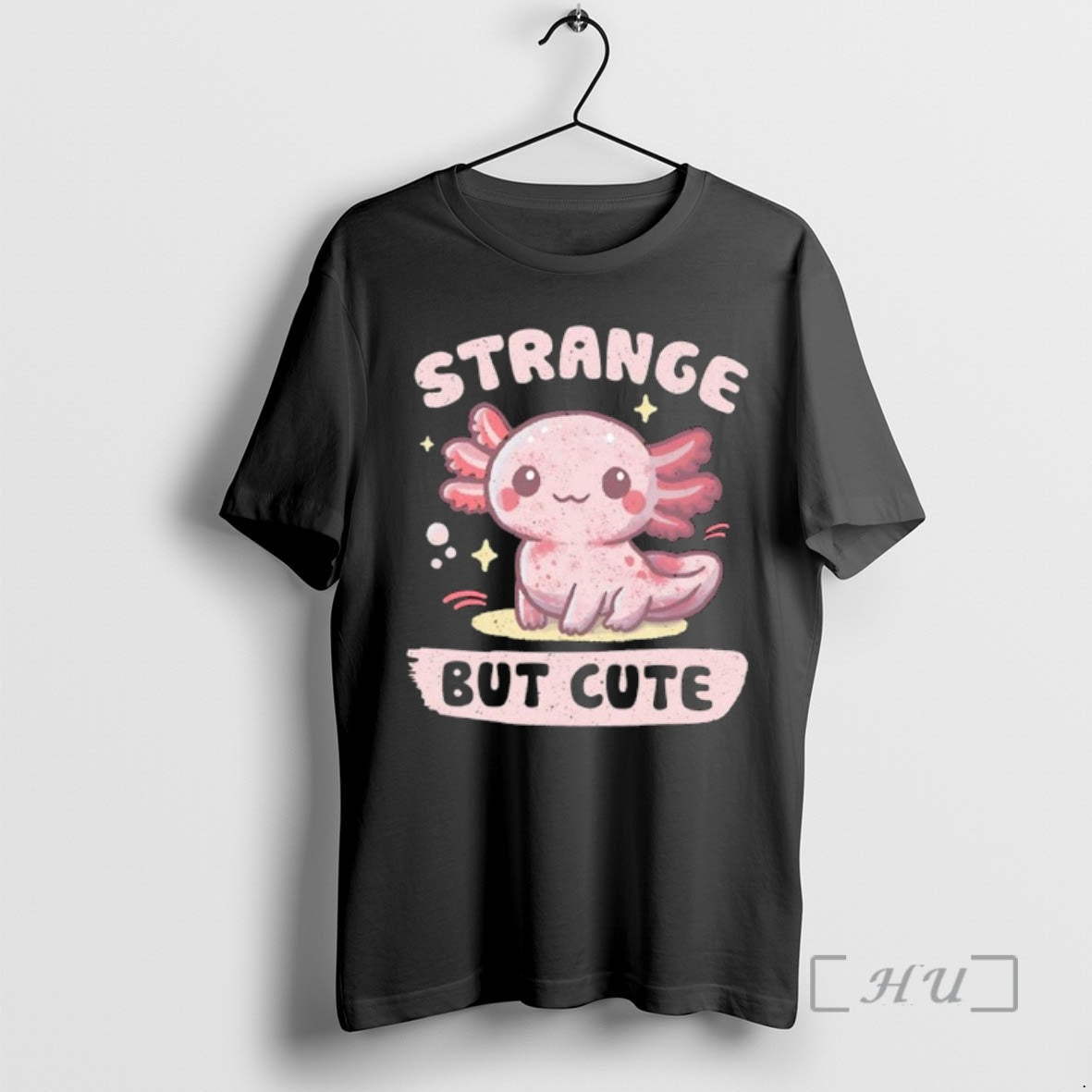 Officials Strange But Cute Axolotl Cartoon Retro Unisex