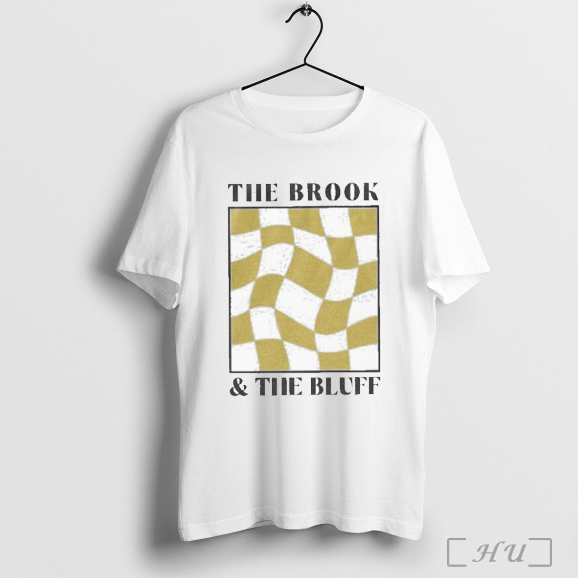 Officials The Brook The Bluff Wavy Yellow Checkered T Shirt Unisex