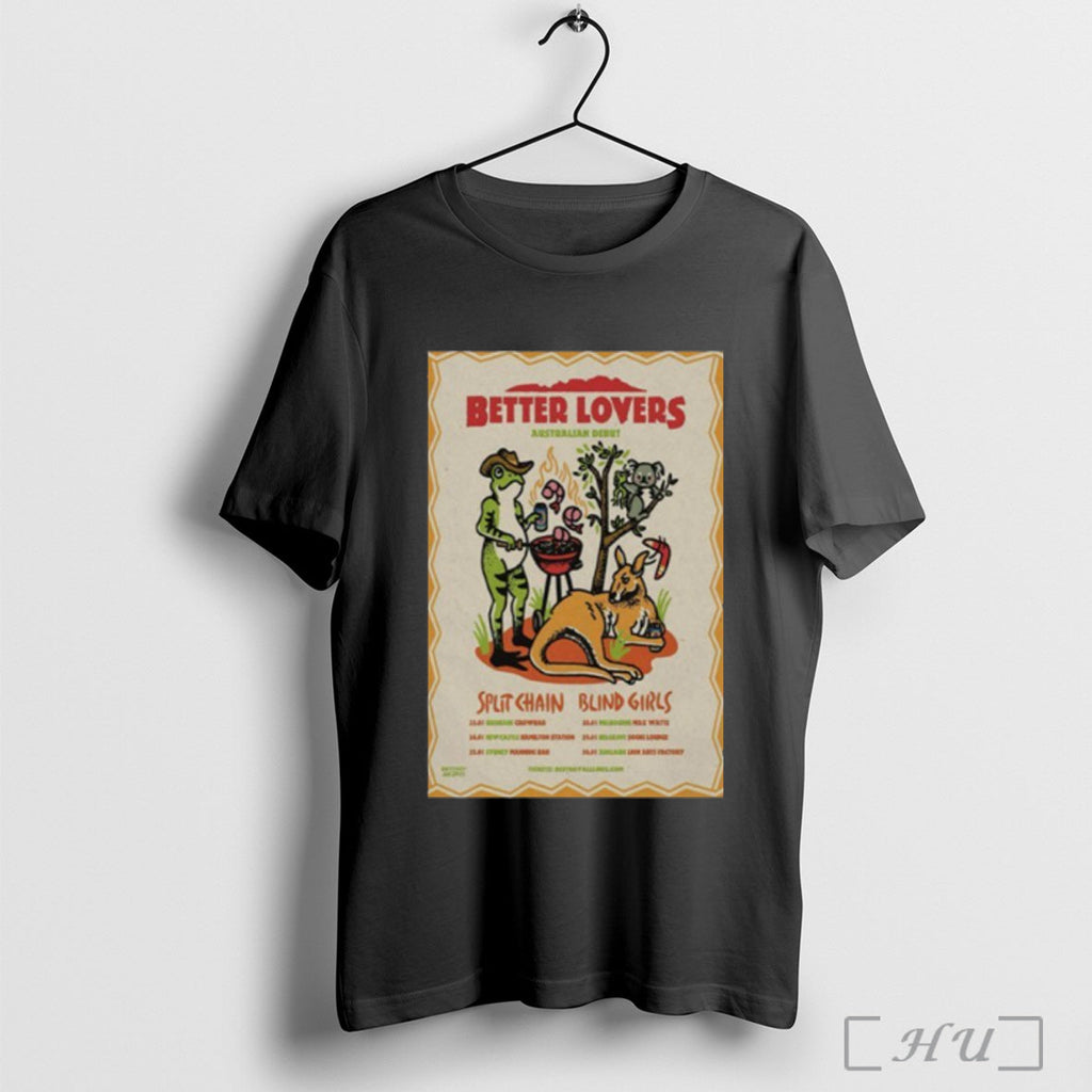 Officials Tour Summer 2026 Better Lovers Poster Shirt T Shirt Unisex