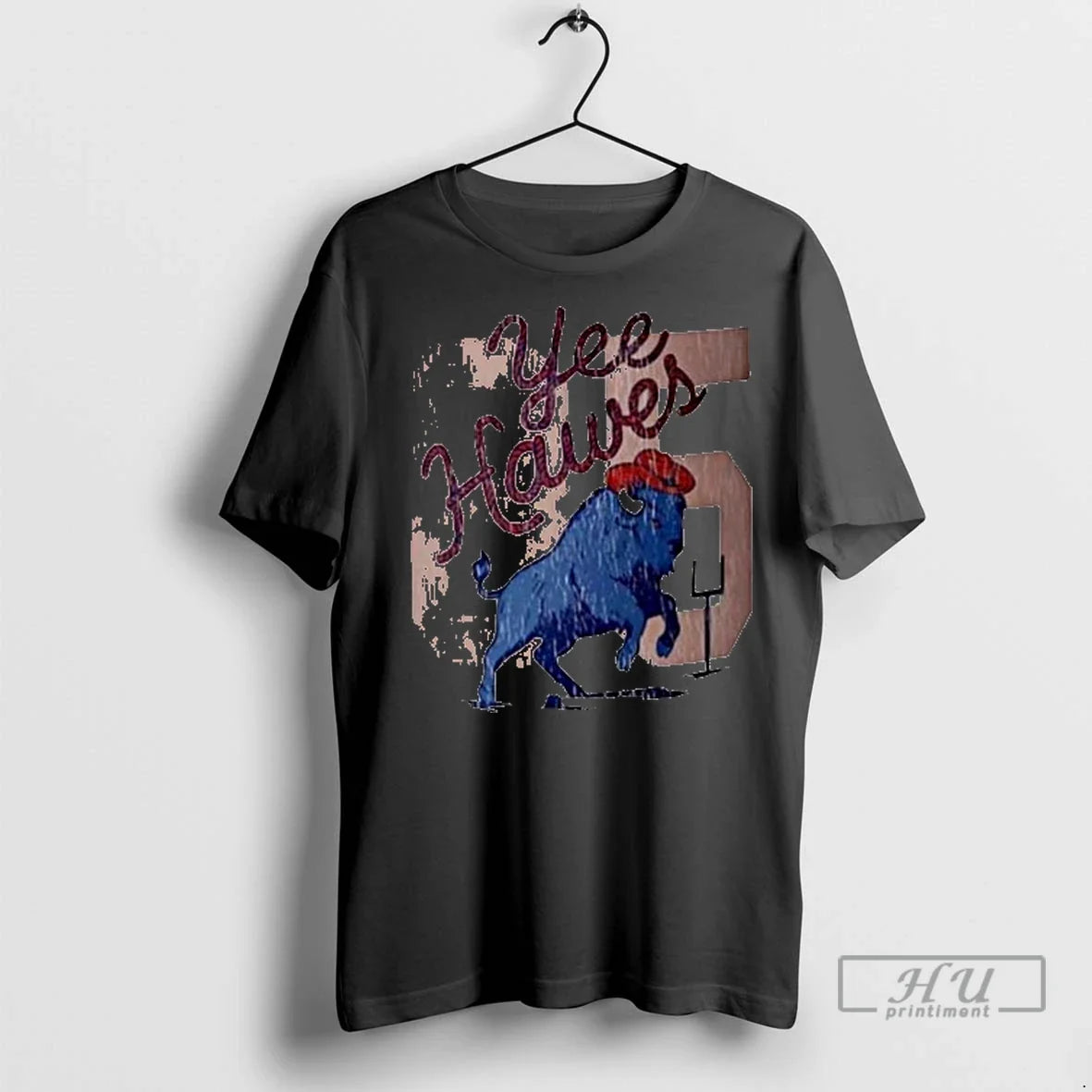 Officials Yee Hawes 85 Buffalo Mascot Ladies T Shirt Unisex