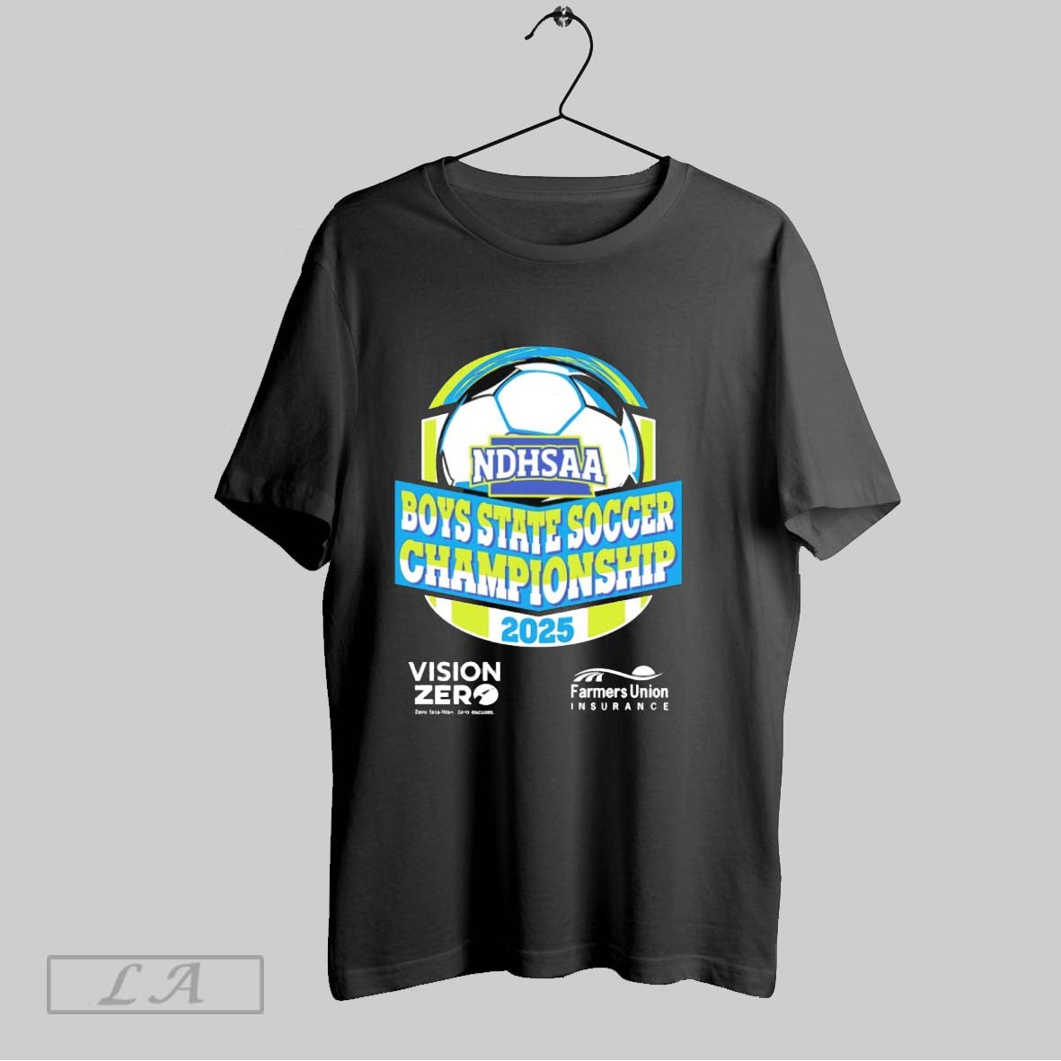 Original 2025 Ndhsaa Boys State Soccer Championship Tournament Logo Unisex