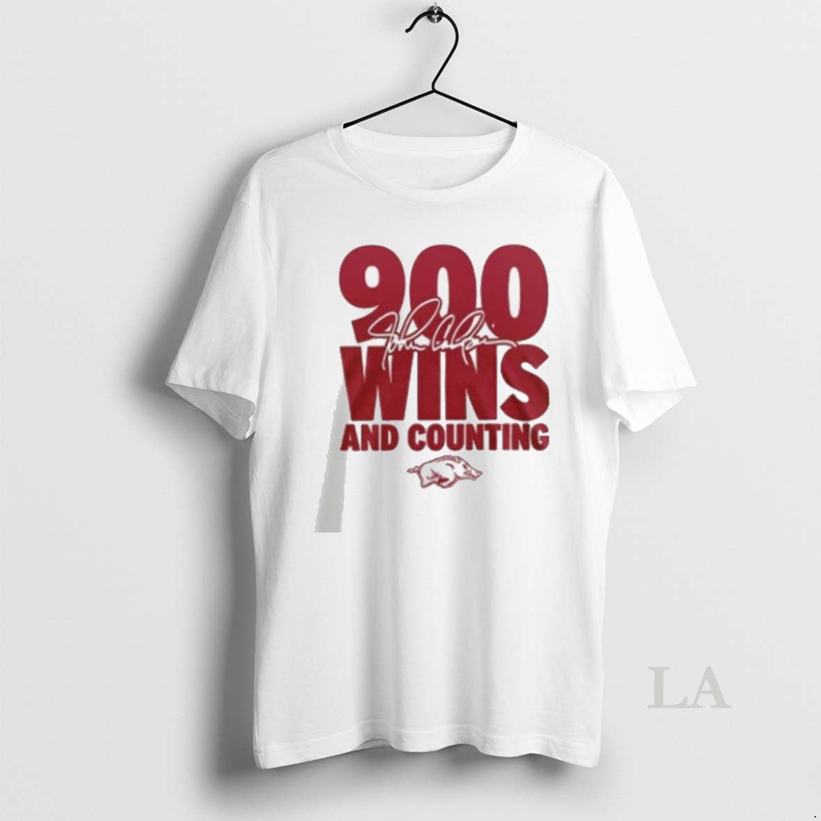 Original Arkansas Razorbacks Basketball Coach John Calipari 900 Wins And Counting Unisex