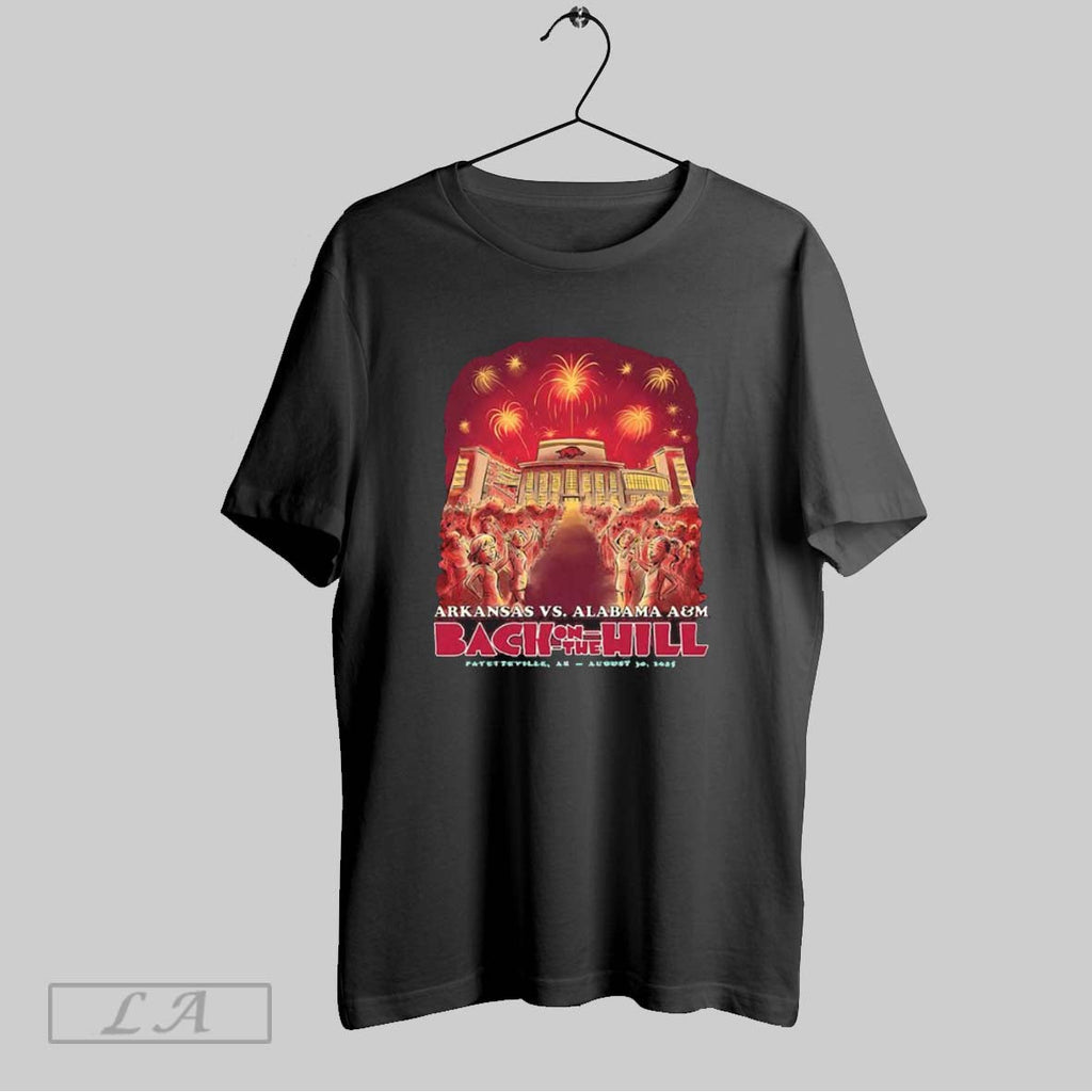 Original Arkansas Vs Alabama Am Game Day 2025 Back On The Hill Unisex