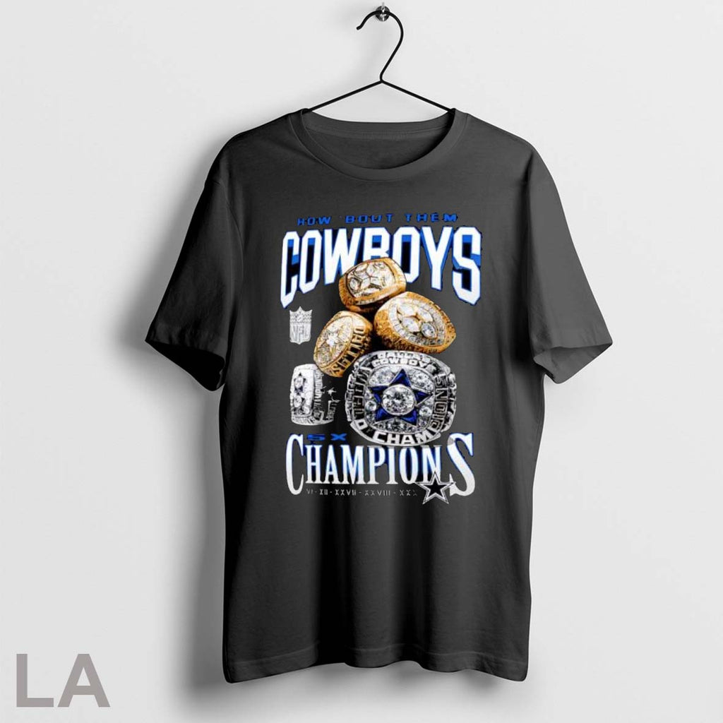 Original Dallas Cowboys Merchandise 5x Rings T Shirt Unisex