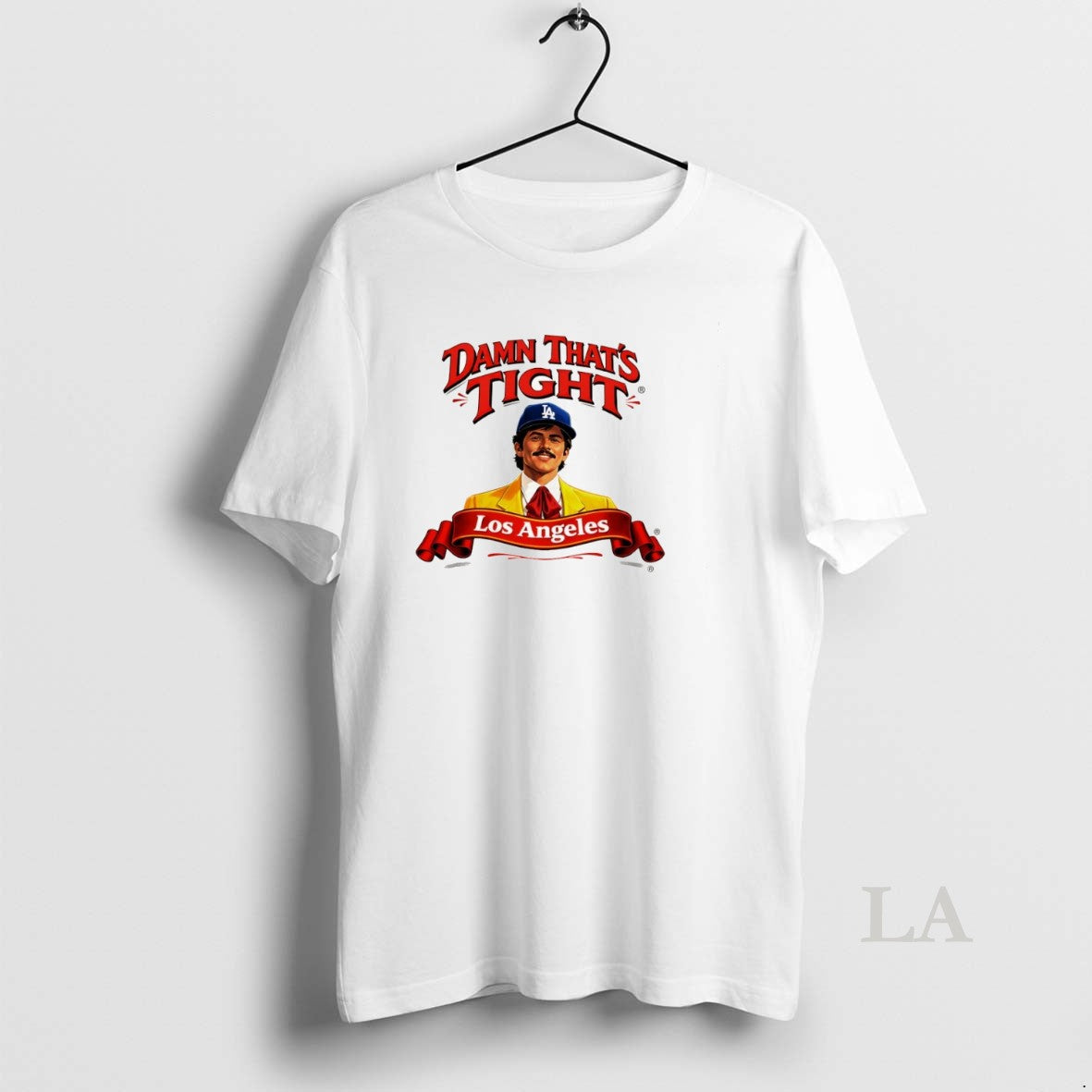 Original Damn Thats Tight Los Angeles Dodgers Baseball Cartoon Unisex