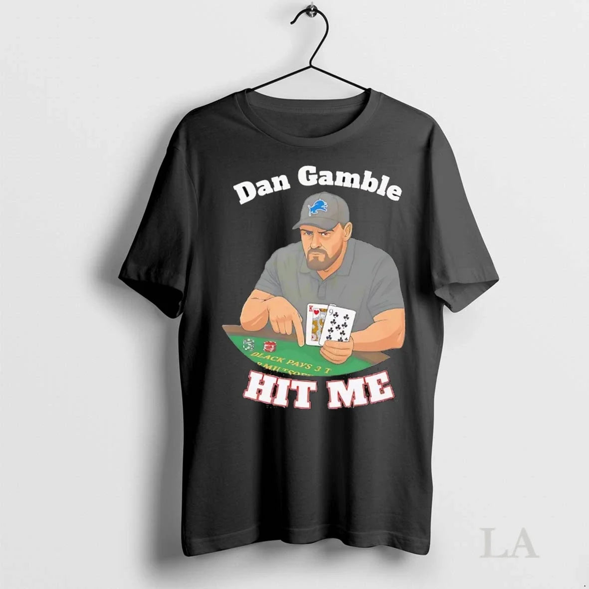 Original Dan Gamble Casino Hit Me Coach Detroit Lions Unisex