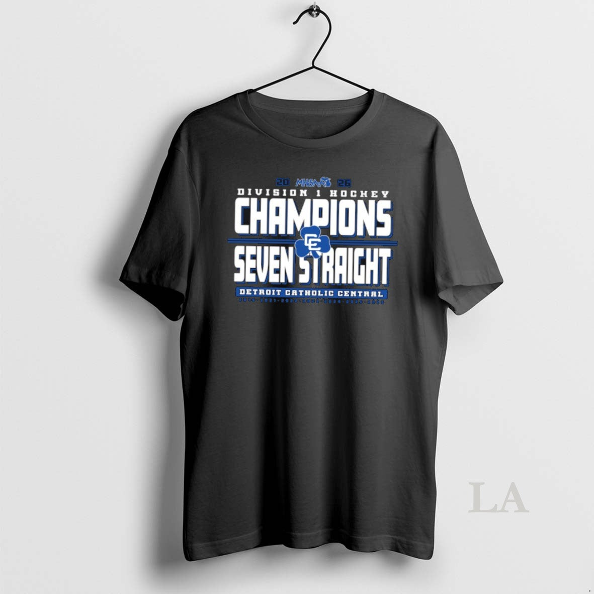 Original Detroit Catholic Central 2026 Mhsaa Division 1 Hockey Seven Straight Champions Unisex
