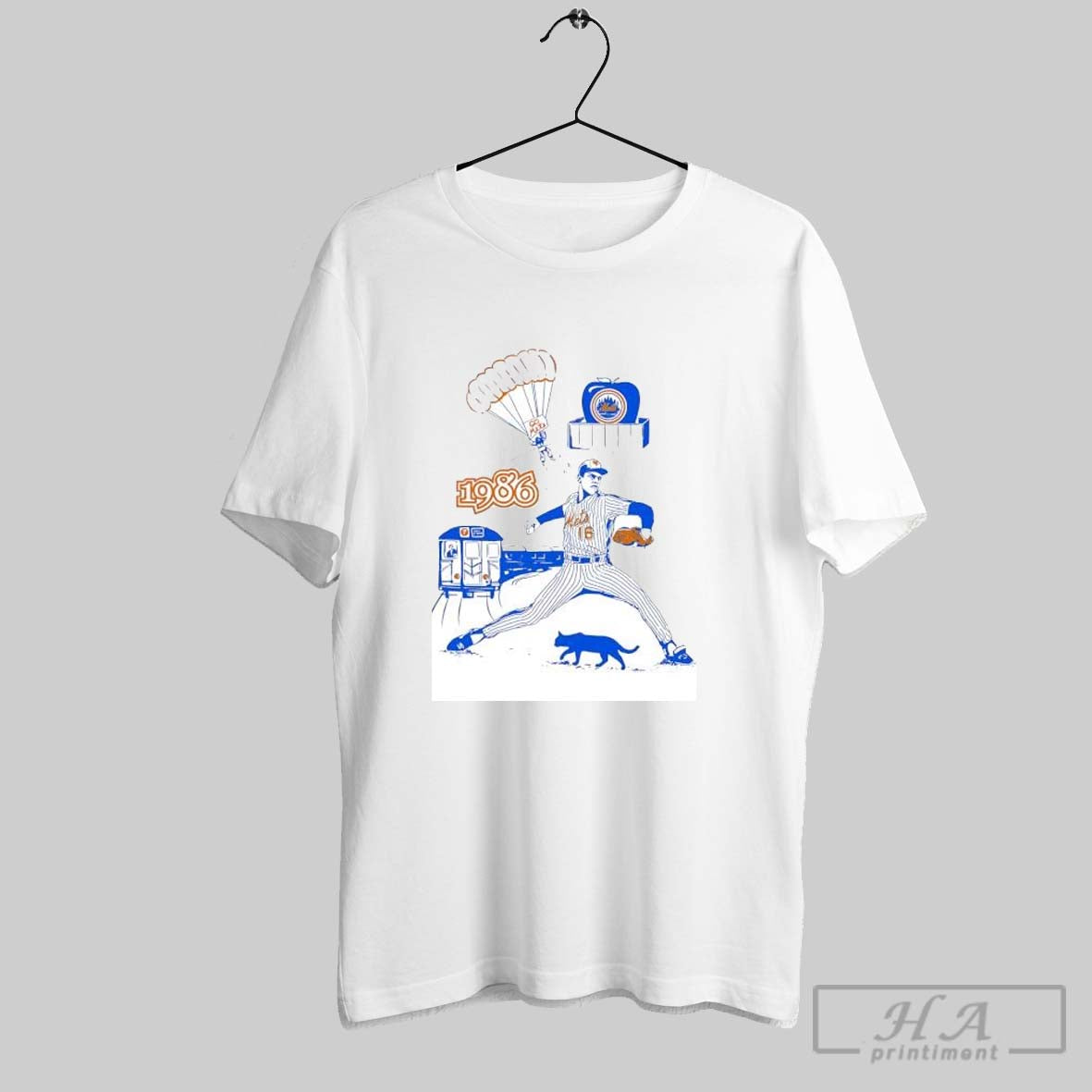 Original Dwight Gooden New York Mets Vintage 1986 Go Mets Shirt Tee Unisex