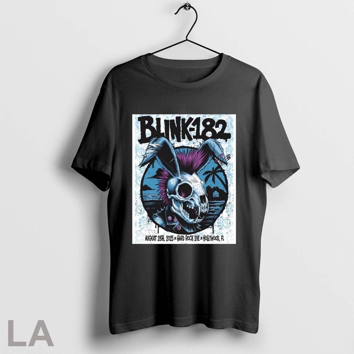 Original Original Blink 182 Tour Hard Rock Live In Hollywood Fl August 28 2025 Skull Unisex