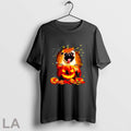 Original Pug Spooky Halloween Pumpkin Head T Shirt Unisex