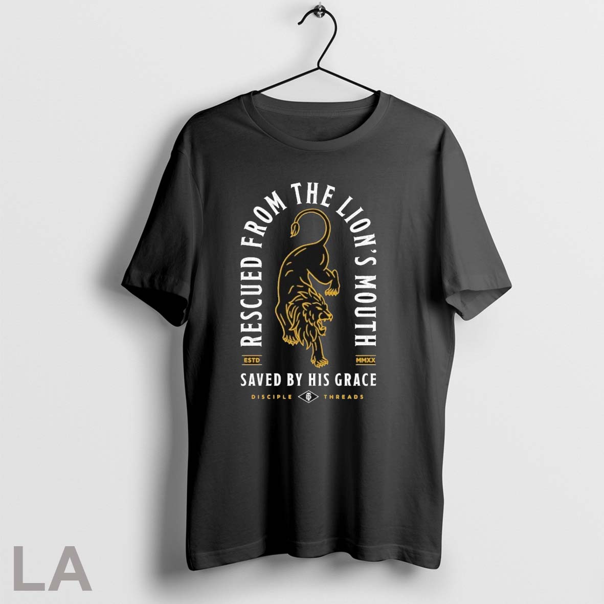 Original Rescued From The Lions Mouth Saved By His Grace Rescued Disciple Threads Unisex