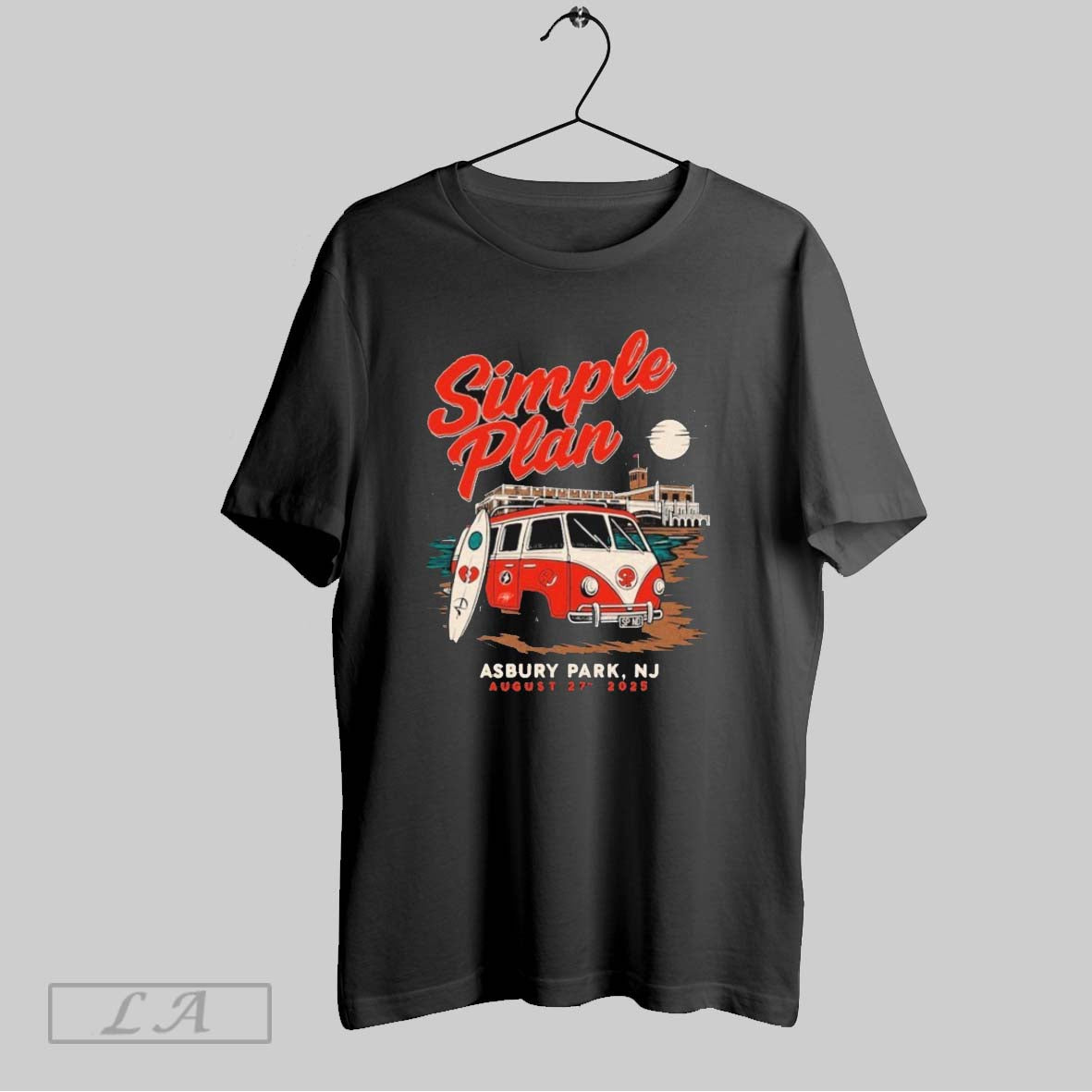 Original Simple Plan 08 27 Stone Pony Summer 2025 Tour Van T Shirt Unisex