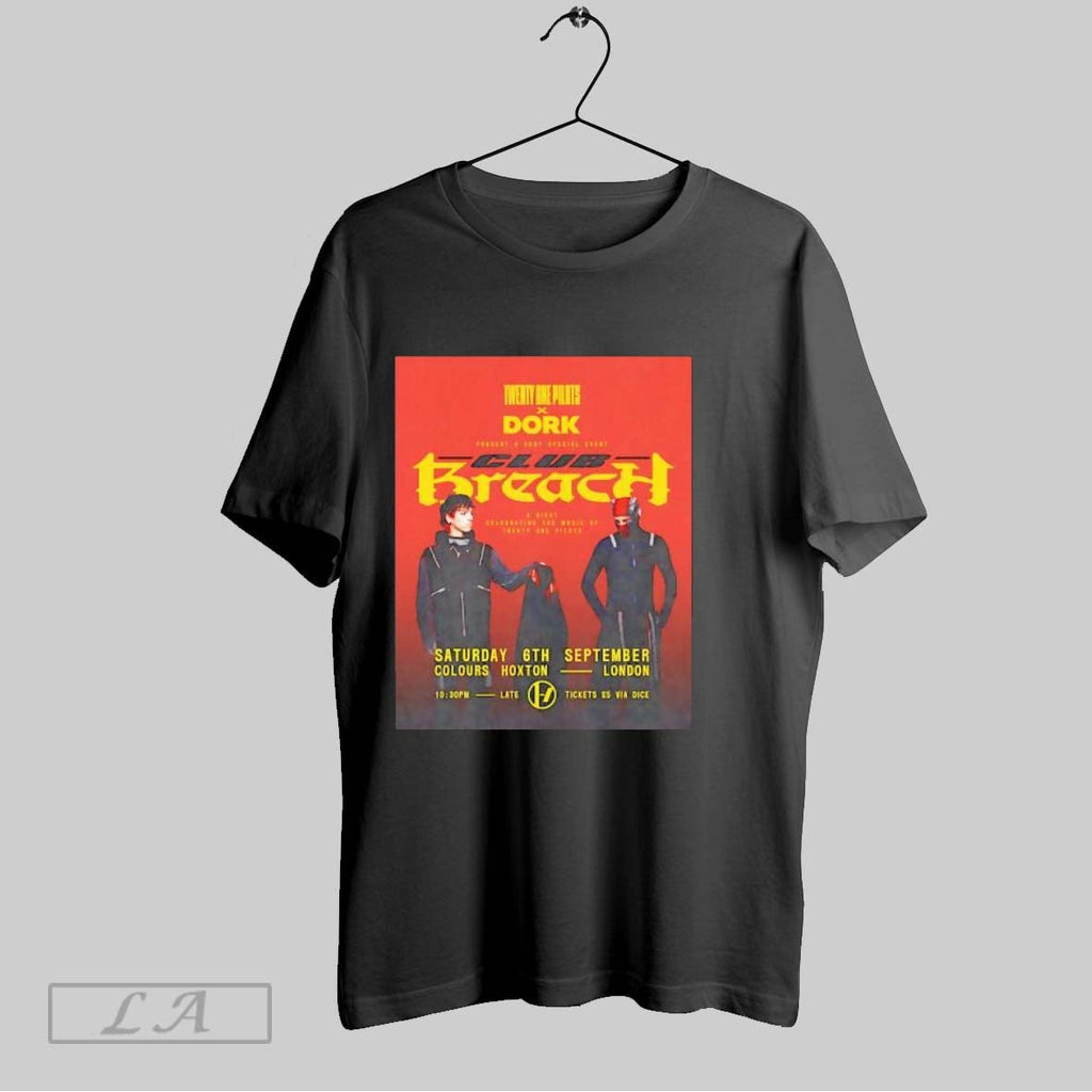 Original Twenty One Pilots And Dork A Very Special Event Club Breach T Shirt Unisex