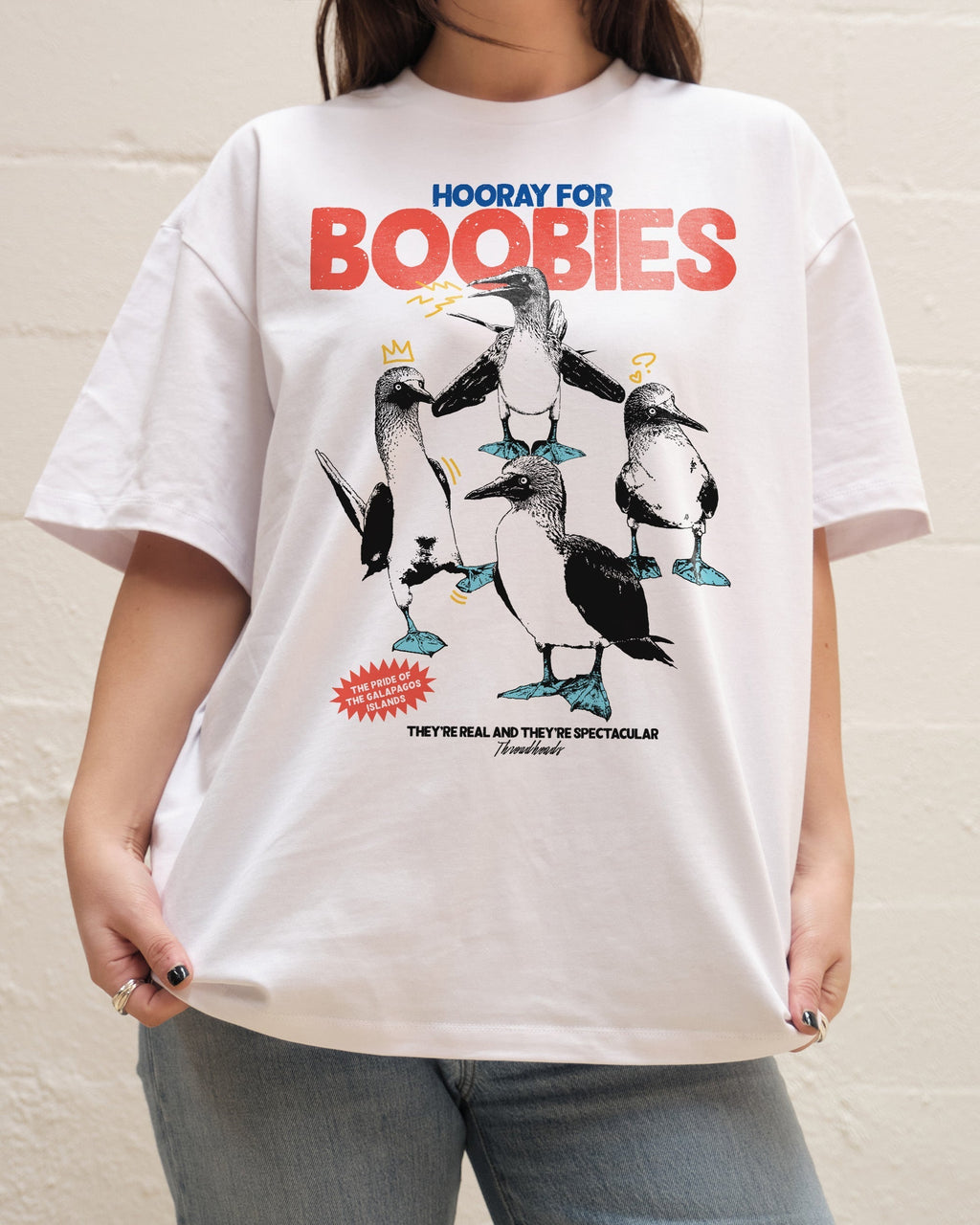Hooray for Boobies Oversized Tee Unisex