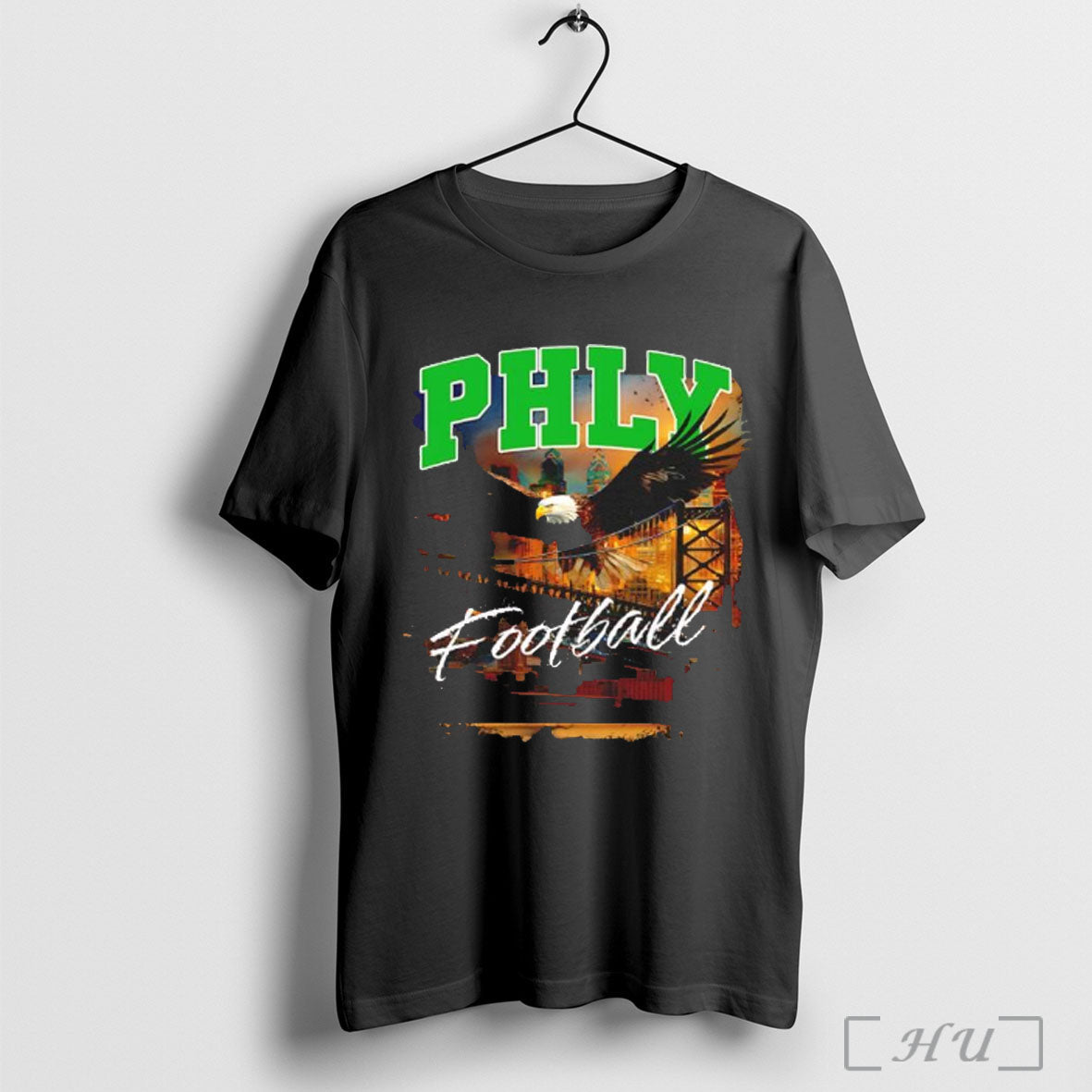 Phly Philadelphia Eagle Football Skyline City T Shirt Unisex