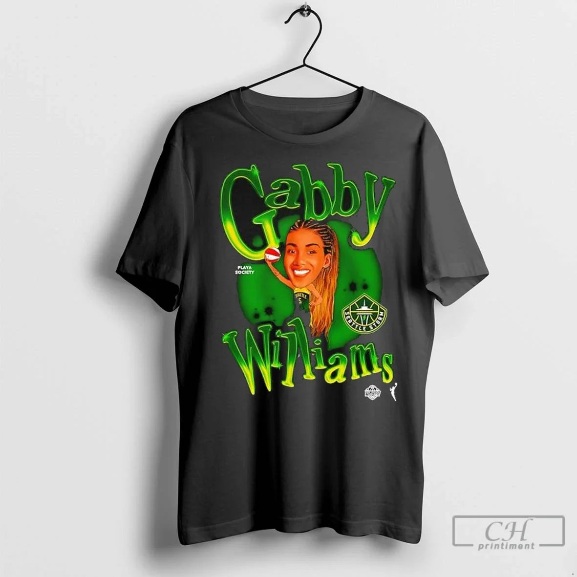 Premium Gabby Williams Seattle Stormwnba Player Playa Society Graphic T Shirts Unisex