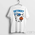 Premium Halloween Ghost Detroit Lions Football Flag Pumpkin Unisex