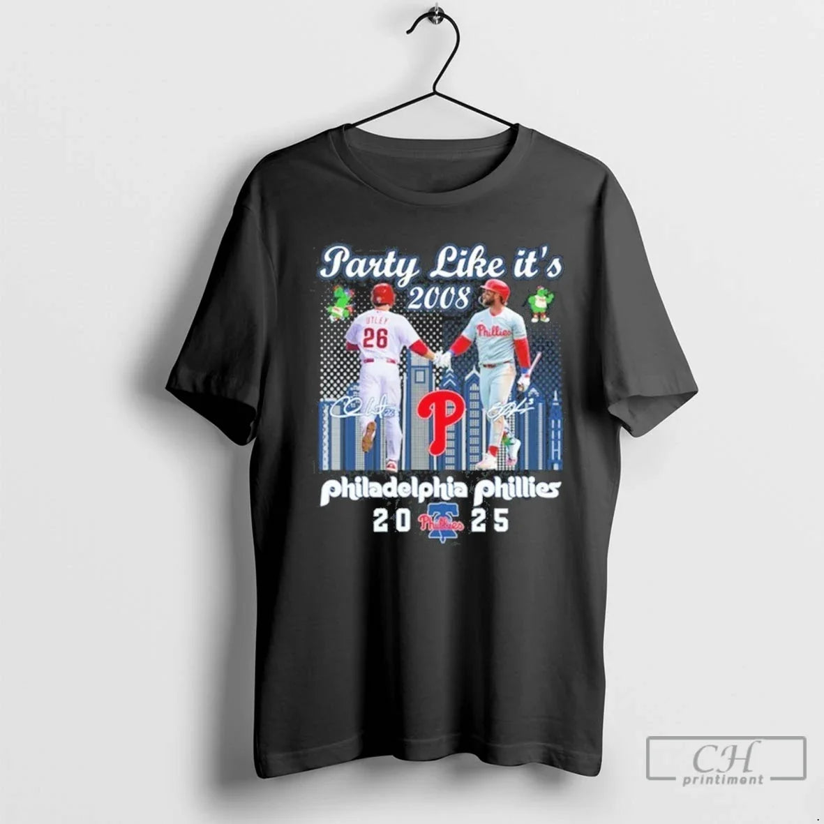 Premium Phillies Party Like Its 2008 Player Signature Philadelphia Phillies 2025 Unisex