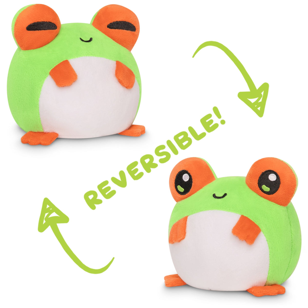 TeeTurtle Reversible Frog Plushie (Tree Frog) Unisex