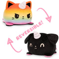 TeeTurtle Reversible Kittencorn & Puppicorn Plushie (Rainbow + Black Sparkle) Unisex