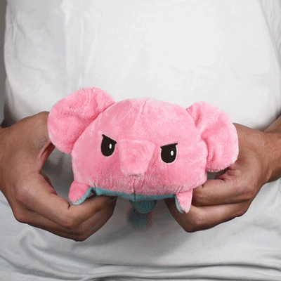TeeTurtle Reversible Elephant Plushie Unisex