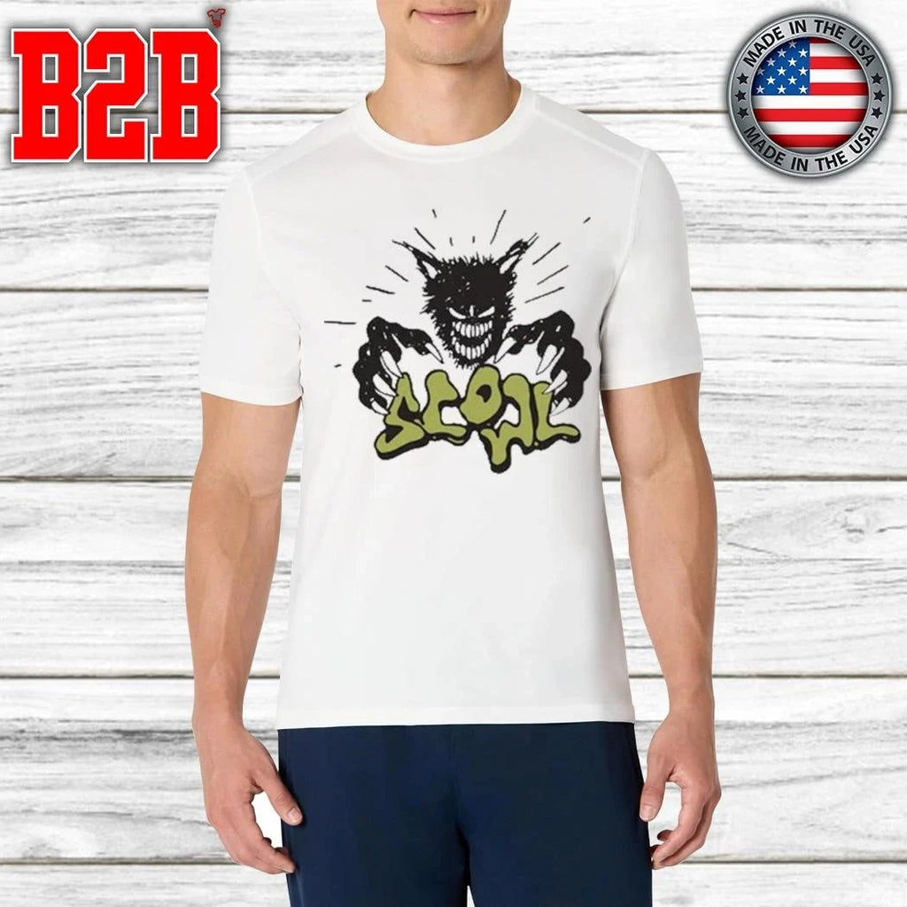 Scowl Cartoon Wolf Shirt Unisex