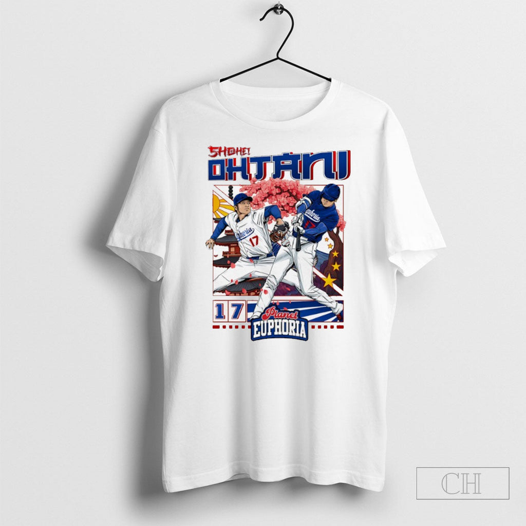 Shohei Ohtani 17 Los Angeles Dodgers Football Blossom Comic Unisex