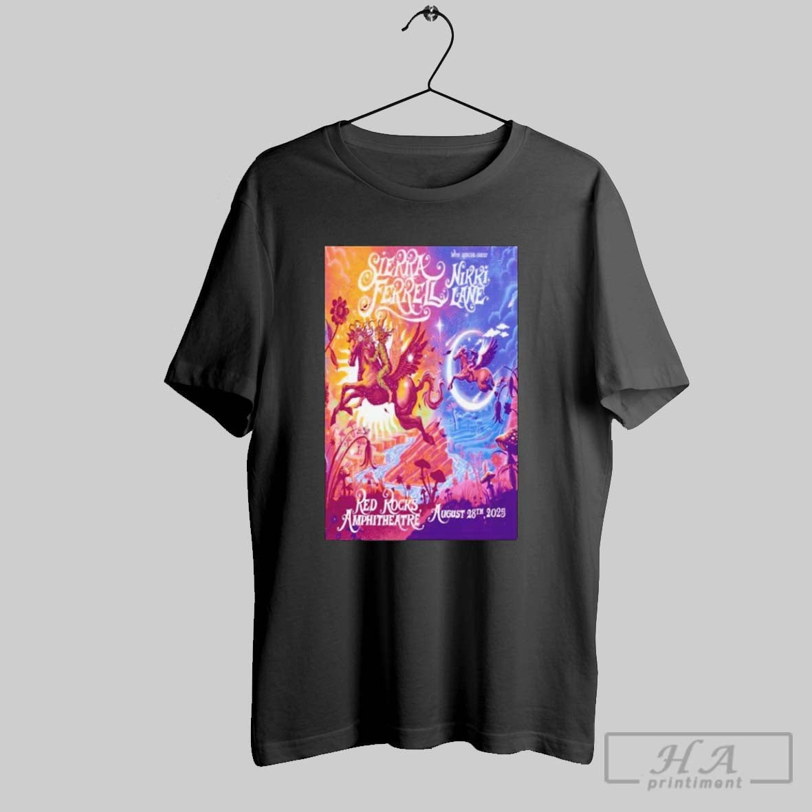 Sierra Ferrell Red Rocks Amphitheatre Morrison Co Tour Aug 28 2025 Pegasus T Shirts Unisex