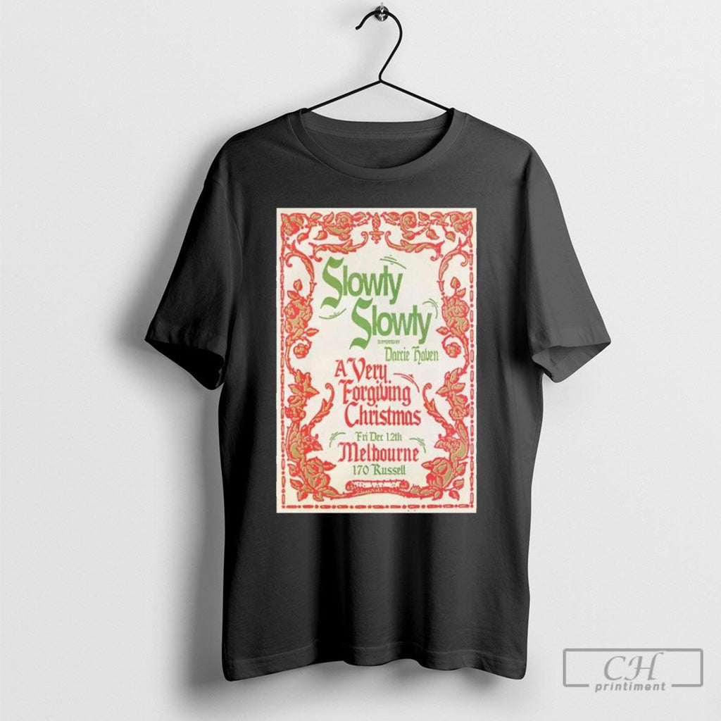 Slowly Slowly December 12 2025 170 Russell Melbourne Concert Poster T Shirts Unisex