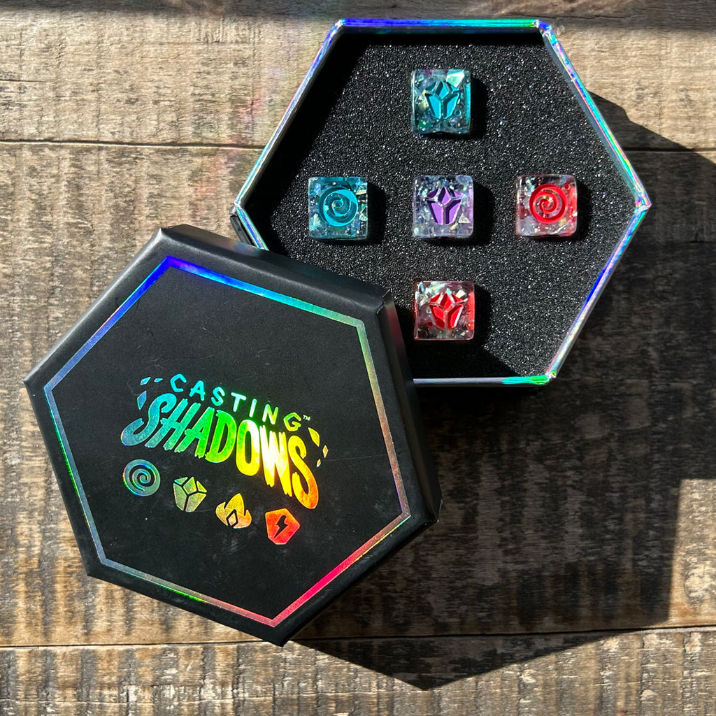Casting Shadows: Sparkle Core Resource Dice Set Unisex