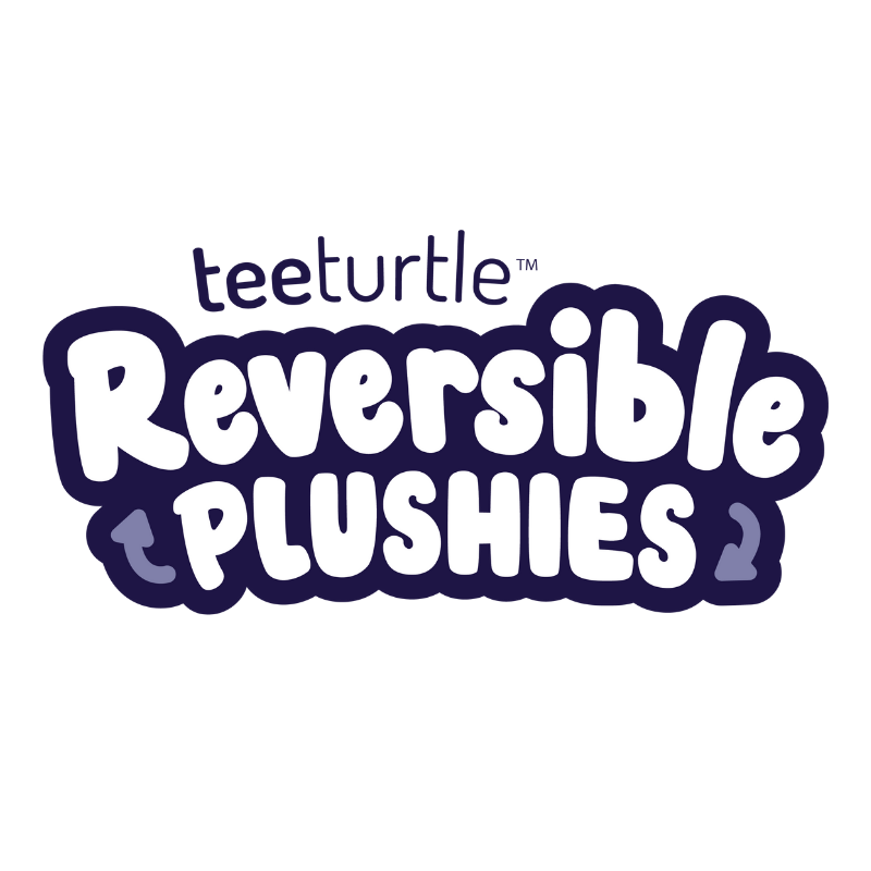 TeeTurtle Reversible Cat Plushie (Black) Unisex