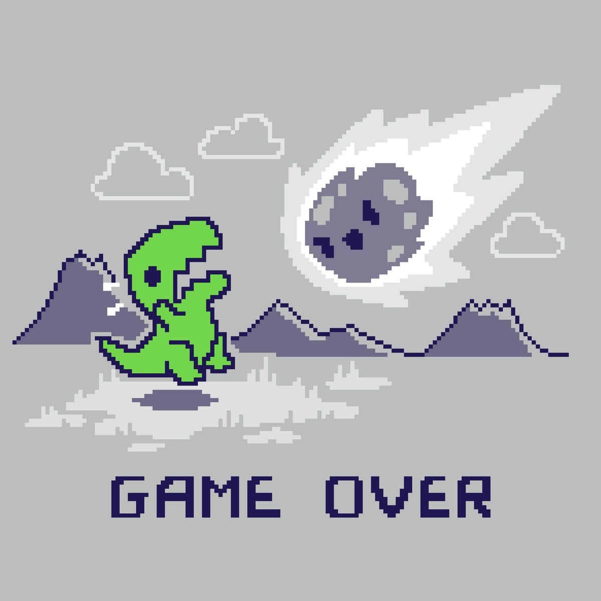 Game Over, Dinosaur Unisex