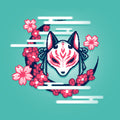 Kitsune Mask Pixel Art Unisex