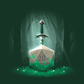 Sword in the D20 Unisex