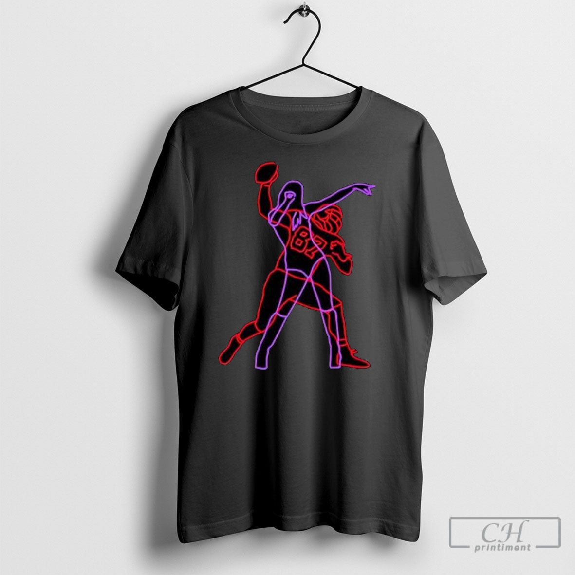 Taylor And Travis Kelce Neon Shirts Unisex