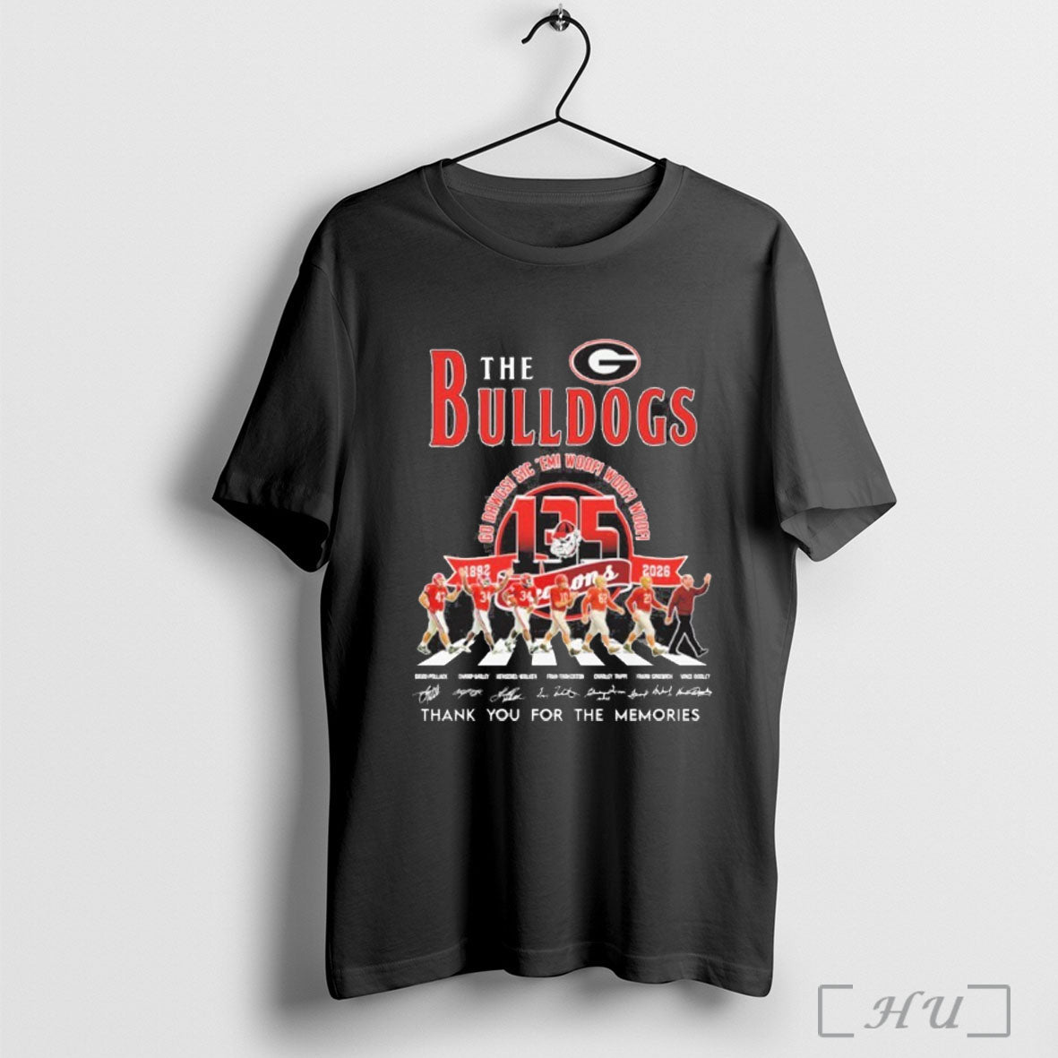 The Georgia Bulldogs 135 Season Abbey Road Go Dawgs T Shirt Unisex