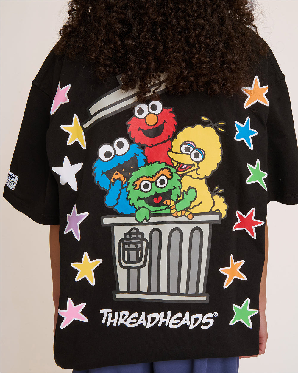Tokyo Bin Party Black Oversized Tee Unisex