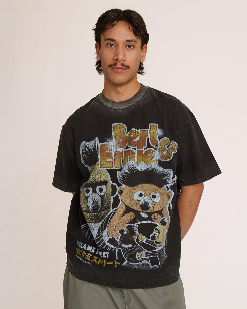 Bert and Ernie Street Patrol Wash Tee Unisex